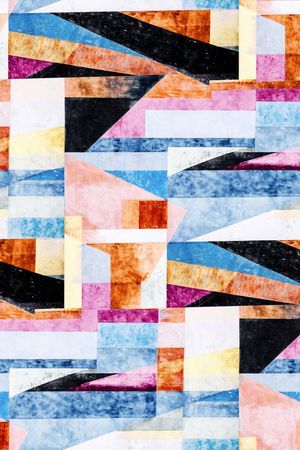 抽象花卉印花华亿平台图片