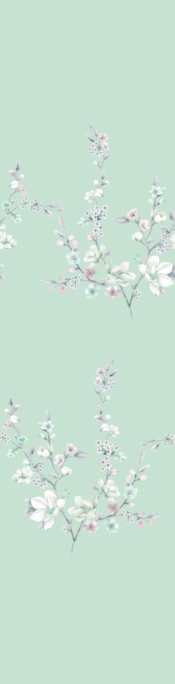 黑底花卉印花华亿平台图片