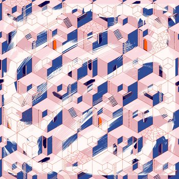 线条画印花华亿平台图片