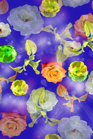 花卉印花华亿平台图片