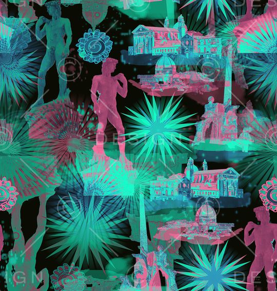 人物印花华亿平台图片