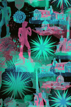 人物印花华亿平台图片