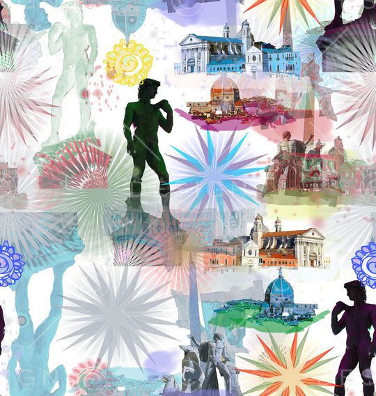 人物印花华亿平台图片