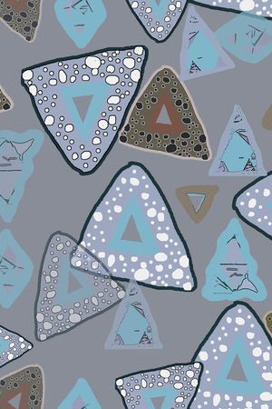 三角形印花华亿平台图片