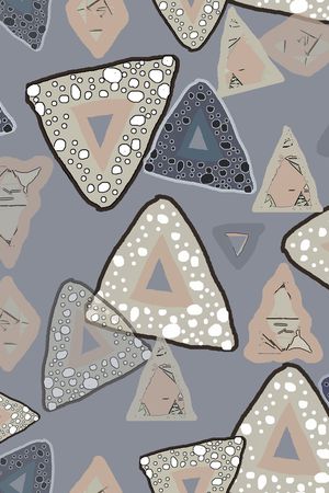 三角形印花华亿平台图片