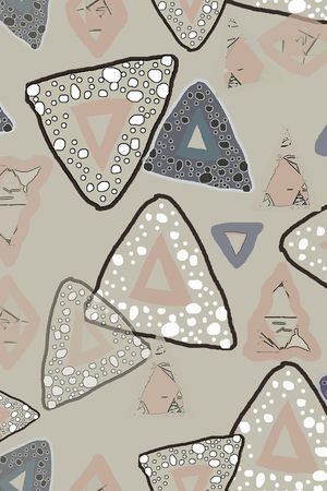 三角形印花华亿平台图片