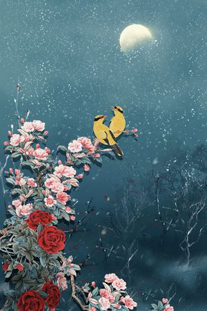 鸟印花华亿平台图片