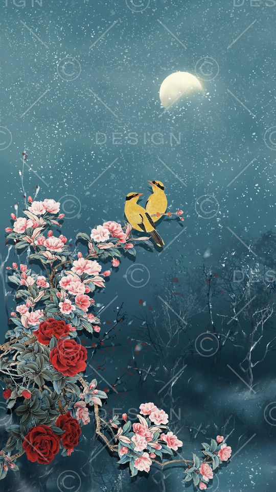 鸟印花华亿平台图片