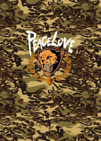 迷彩印花华亿平台图片