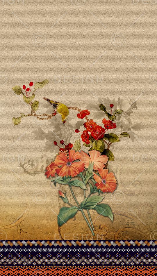 复古印花华亿平台图片