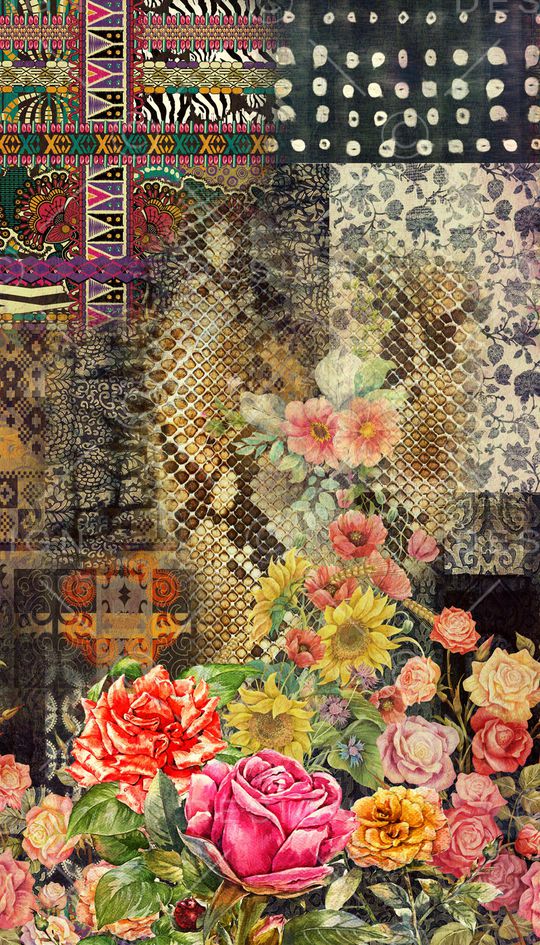 复古印花华亿平台图片