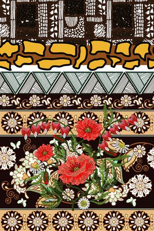 复古印花华亿平台图片