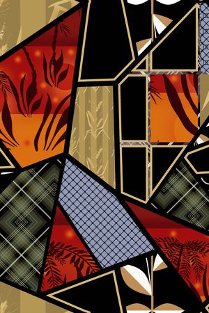 几何印花华亿平台图片