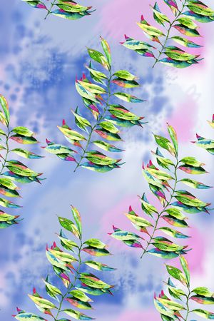 绿植树叶印花华亿平台图片