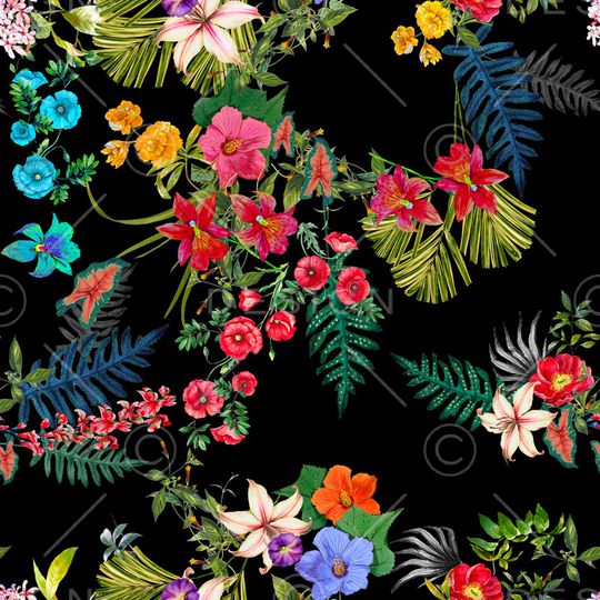 花卉印花华亿平台图片