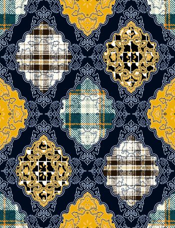 格子印花华亿平台图片