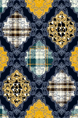 格子印花华亿平台图片