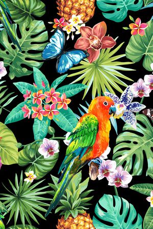 花鸟印花华亿平台图片