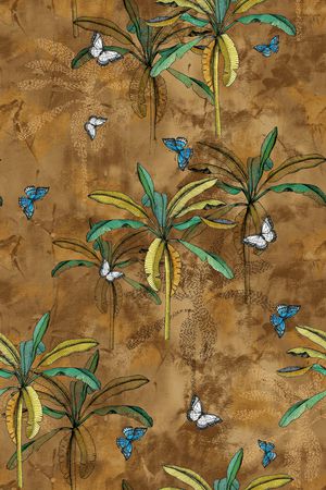 绿植树叶印花华亿平台图片