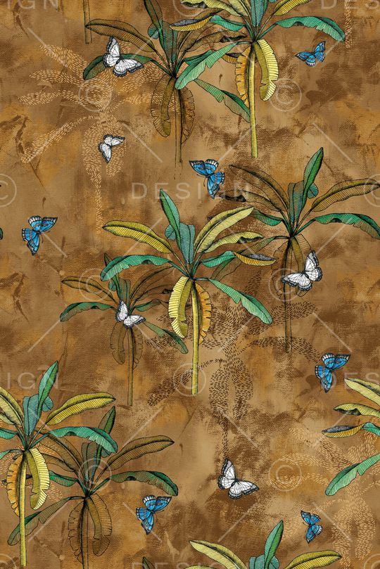 绿植树叶印花华亿平台图片