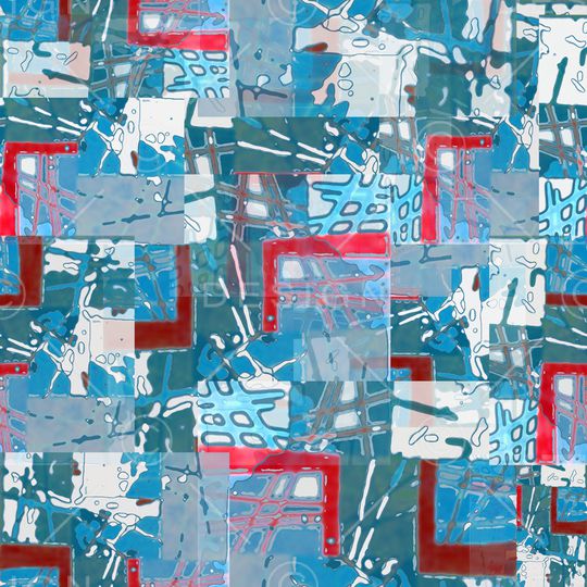 几何印花华亿平台图片