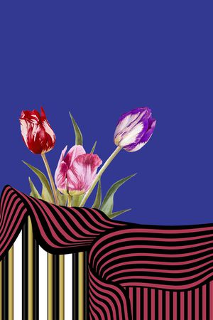 郁金香印花华亿平台图片