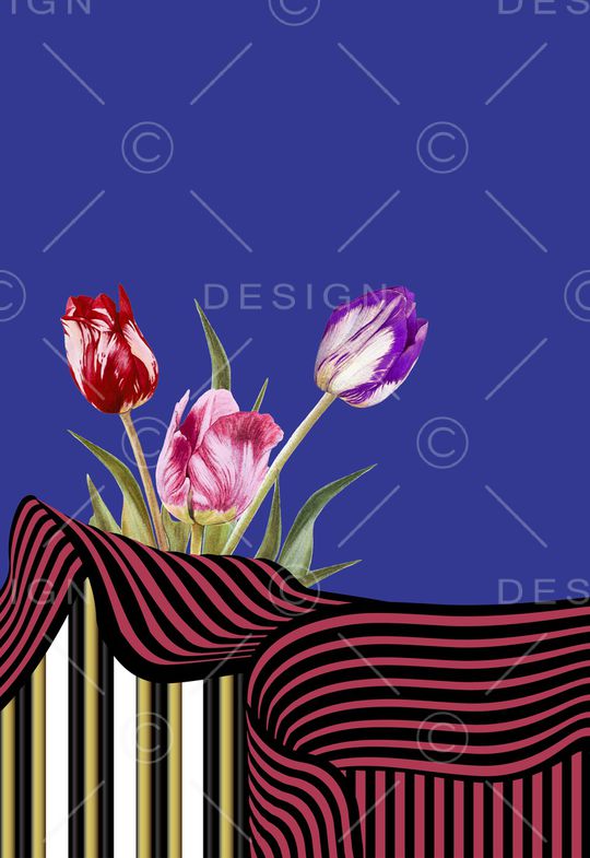 郁金香印花华亿平台图片