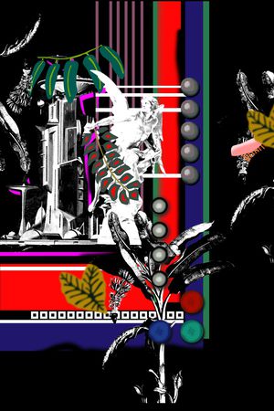 椰子树印花华亿平台图片