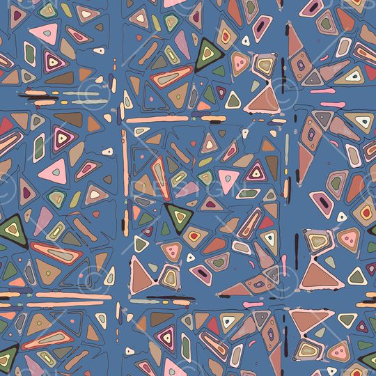 三角形印花华亿平台图片