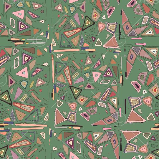 三角形印花华亿平台图片