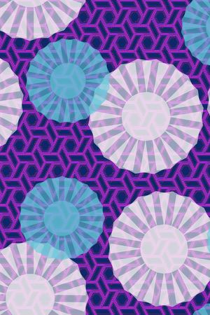 几何印花华亿平台图片