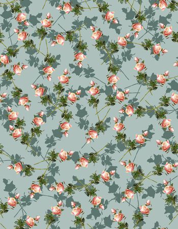 玫瑰花印花华亿平台图片