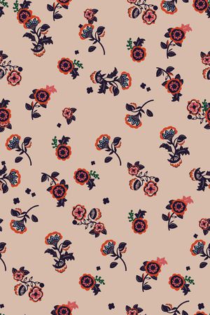 连衣裙印花华亿平台图片