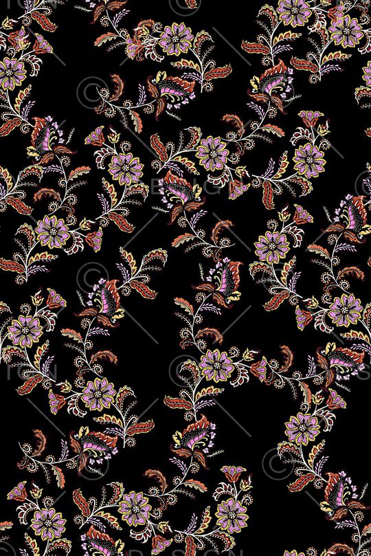 连衣裙印花华亿平台图片