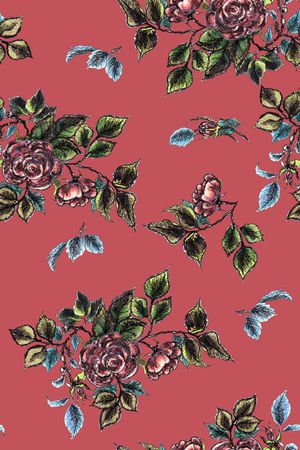 复古印花华亿平台图片