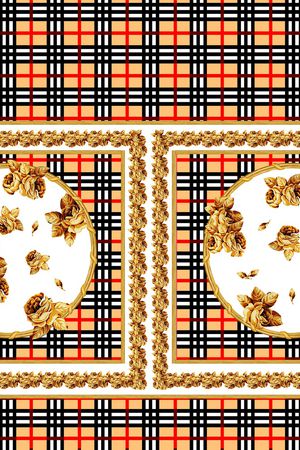 抽象花卉印花华亿平台图片