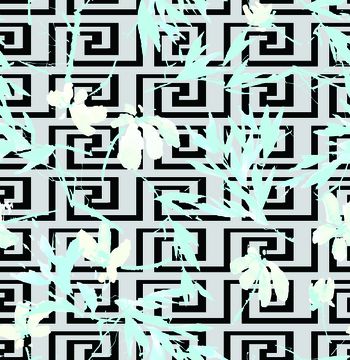 蓝色印花华亿平台图片