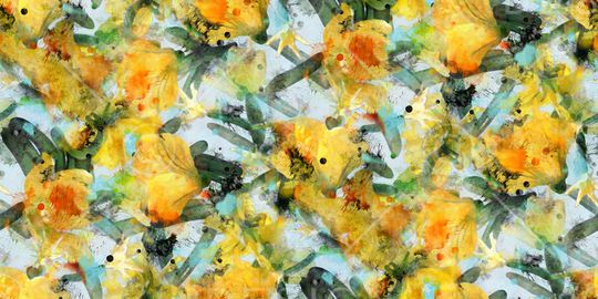 水彩印花华亿平台图片