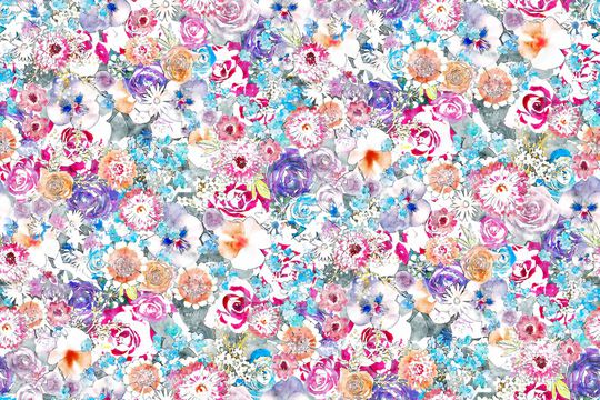 水彩印花华亿平台图片