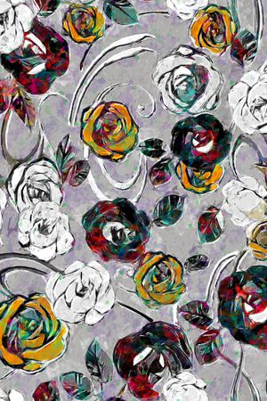 花卉印花华亿平台图片