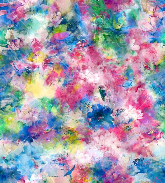 水彩印花华亿平台图片