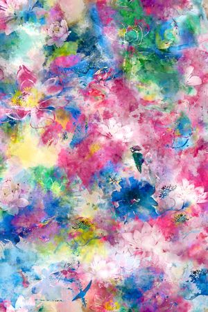 水彩印花华亿平台图片