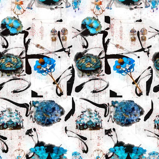 笔触印花华亿平台图片