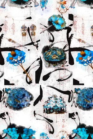 笔触印花华亿平台图片