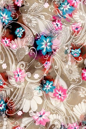 水彩印花华亿平台图片