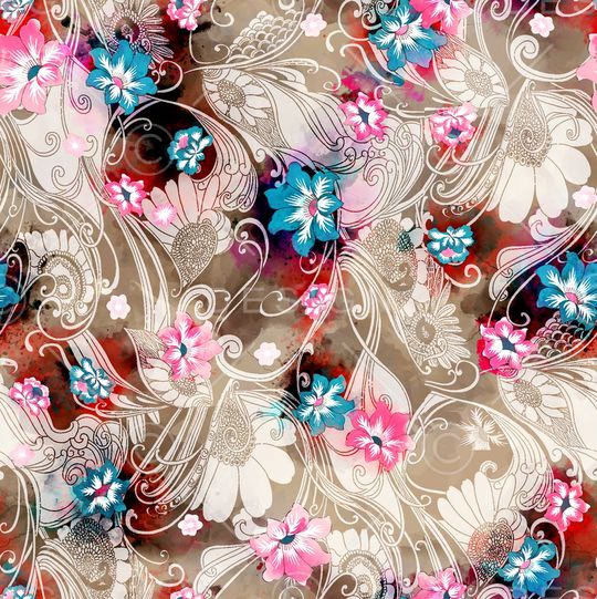 水彩印花华亿平台图片