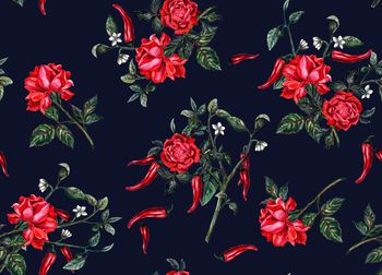 1284963-191220玫瑰红椒藏青