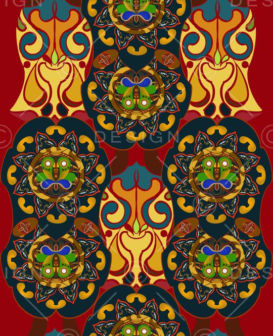 花瓶印花华亿平台图片