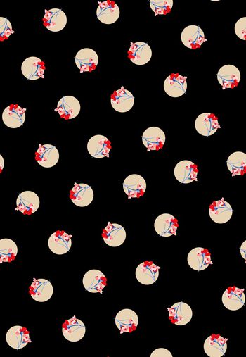 抽象花卉印花华亿平台图片