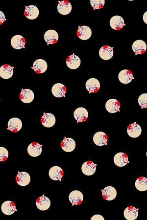 抽象花卉印花华亿平台图片